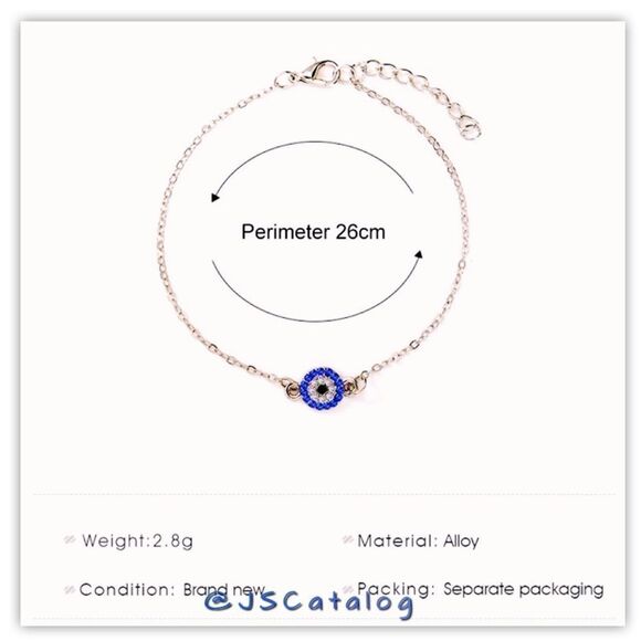 NEW High End CZ On Silver Plated Alloy Anklet - Picture 3 of 5